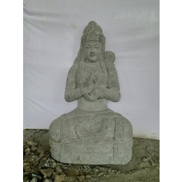 Estatua dios balinesa chakra exterior zen piedra natural 120 cm