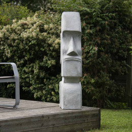 Estatua moái isla de pascua jardín zen 1,20 m