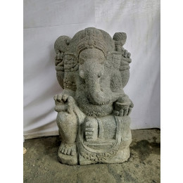 Ganesh volcanic rock garden statue 50 cm