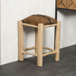 Lodge wood stool