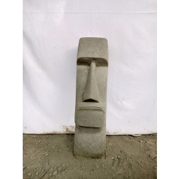 Statue en pierre naturelle moai de 60 cm