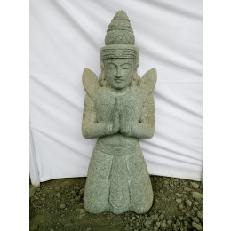 Statue jardin zen bouddha teppanom en pierre 100 cm