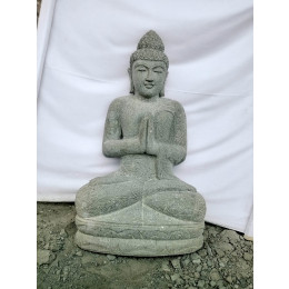 Zen buddha stone garden statue prayer pose 1 m