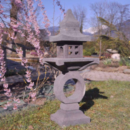 Zen lava stone pagoda japanese lantern 105 cm