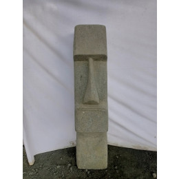 Zen moai volcanic rock garden statue 100 cm