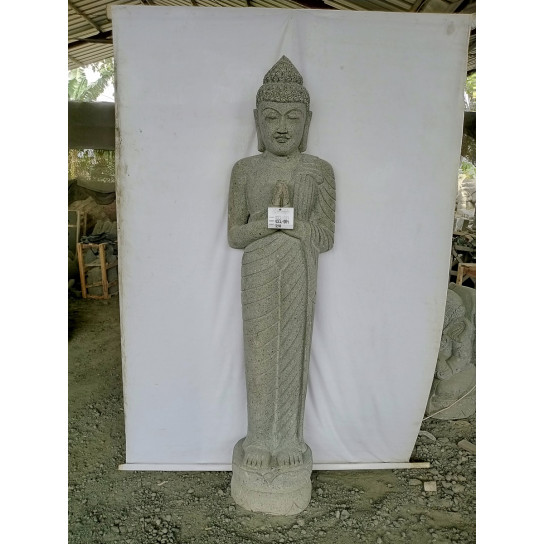 2m standing buddha prayer garden statue