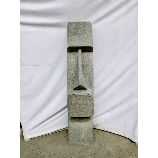 Easter island natural stone statue 100 cm