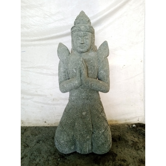 Estatua de Buda Teppanom de piedra volcánica zen 80cm