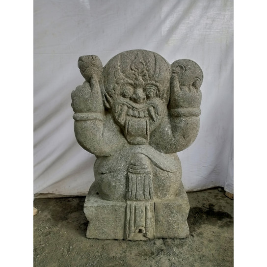 Statue de ganesh en pierre volcanique 50 cm