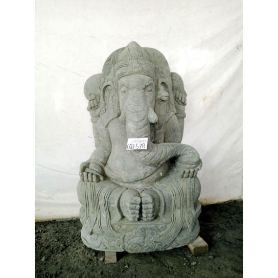 Statue de jardin en pierre ganesh 100 cm