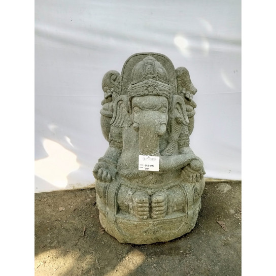 Statue de jardin en pierre ganesh jardin indouhisme 100 cm