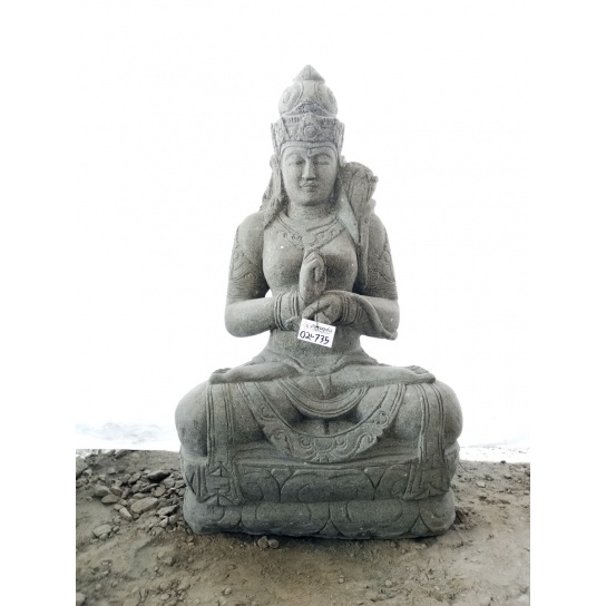 Statue déesse balinaise chakra extérieur zen pierre naturelle 120cm