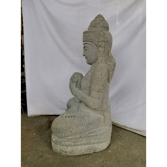 Statue déesse dewi sri assise deco zen 100 cm