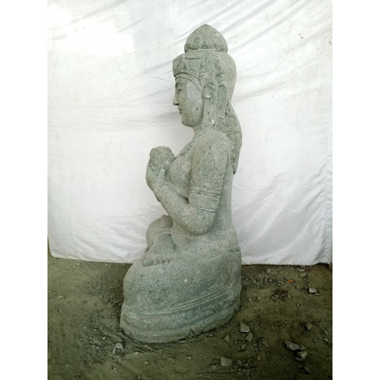 Statue déesse dewi sri assise deco zen 100 cm
