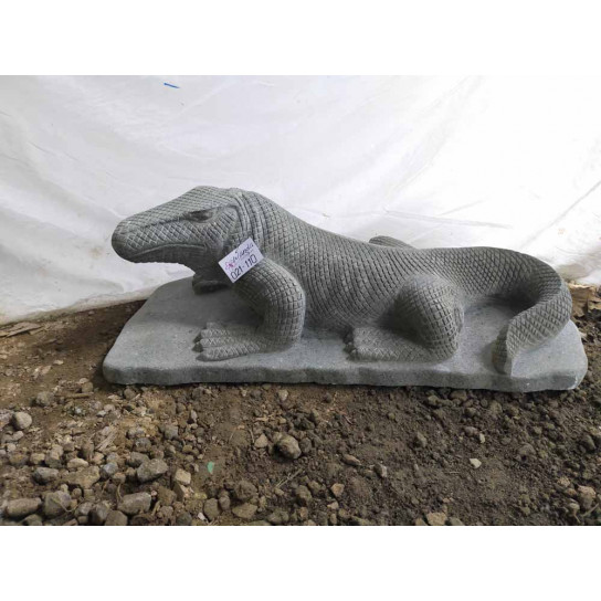 Statue en pierre dragon de komodo 100 cm