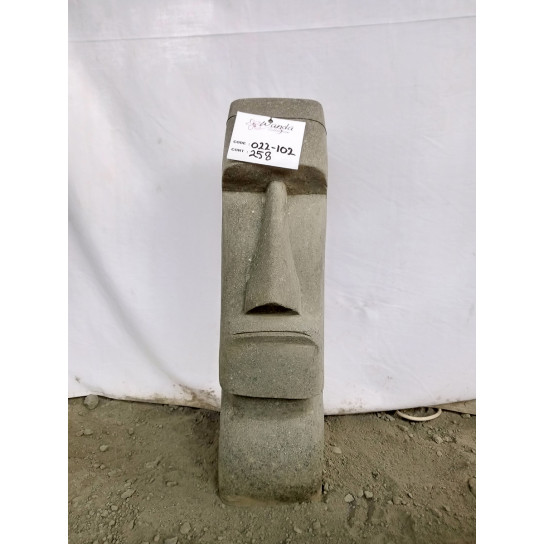 Statue en pierre naturelle moai de 60 cm