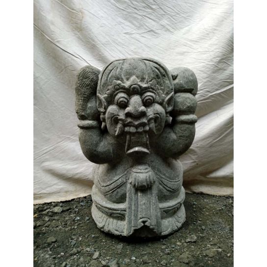 Statue en pierre volcanique ganesh de jardin 50 cm