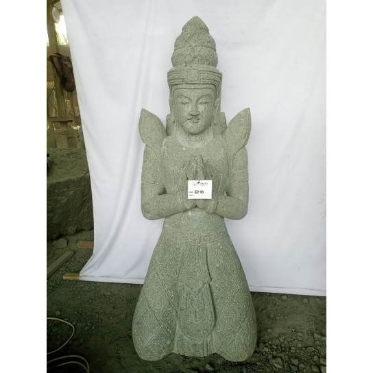 Statue extérieure pierre bouddha teppanom 150 cm