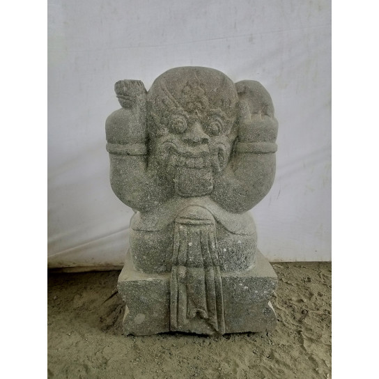 Statue jardin Ganesh en pierre 60 cm