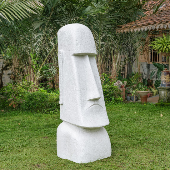 Statue jardin moai géant de l'ile de pâques 1m50