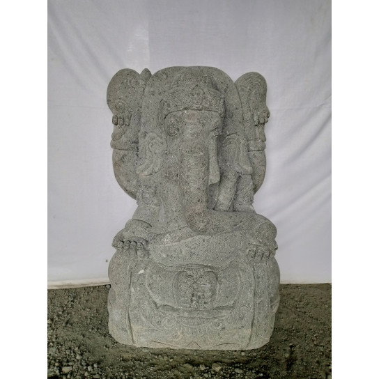 Statue of Ganesh volcanic stone zen garden 80 cm