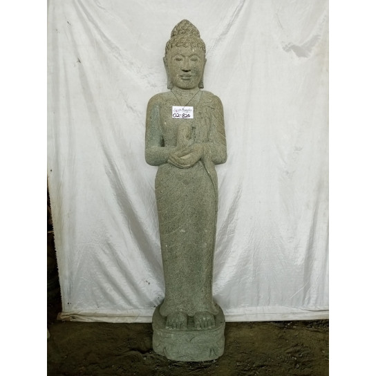 Statue pierre bouddha debout chakra de 150 cm