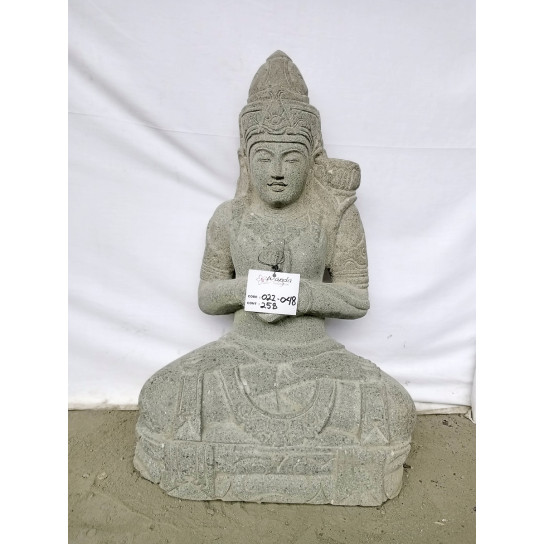 Statue zen déesse dewi jardin position chakra 80cm