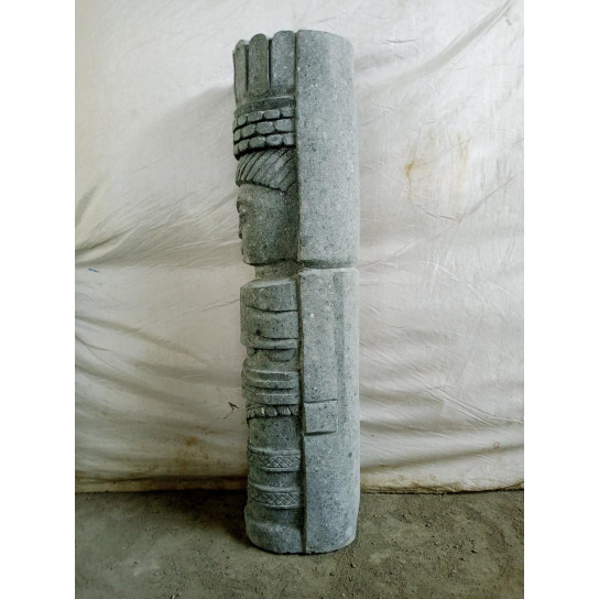 Tiki d'océanie statue en pierre zen 100cm