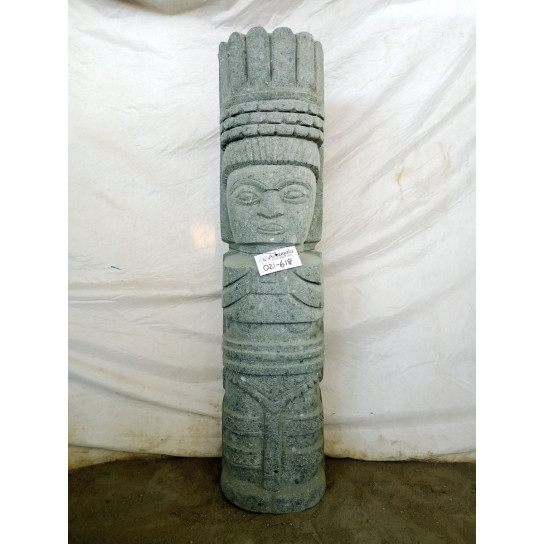 Tiki d'océanie statue en pierre zen 100cm