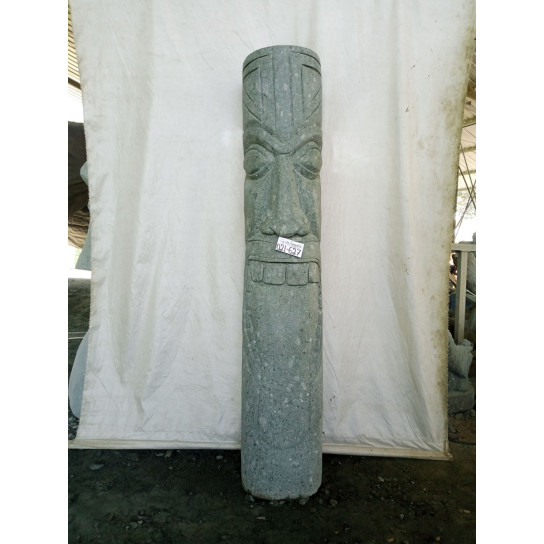 Tiki statue de jardin en pierre volcanique 1.50m