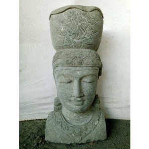 Balinese goddess volcanic rock garden jar statue 80 cm