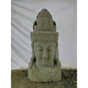 Busto de diosa balinesa estatua de jardín en piedra 120 cm