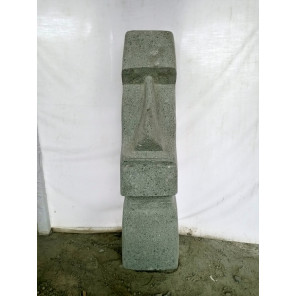 Easter island natural stone moai statue 100 cm