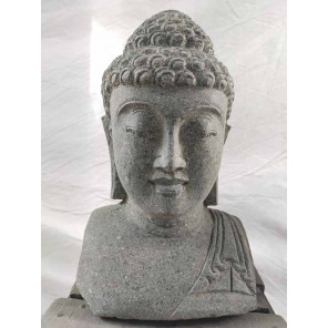 Estatua de jardín busto de buda exterior zen 40 cm