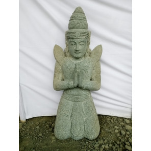 Estatua de jardín zen teppanom buda en piedra 100 cm