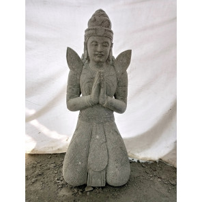 Estatua de piedra volcánica de teppanom buda tailandés 120 cm
