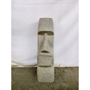 Estatua isla de pascua moái roca volcánica de 60 cm