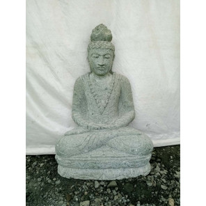 Seated stone buddha outdoor garden statue necklace 80 cm