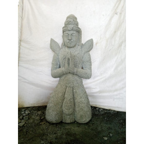 Statue bouddha teppanom en pierre 100 cm