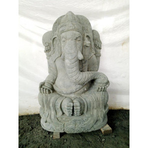 Statue de jardin en pierre ganesh 100 cm
