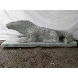 Statue en pierre dragon de komodo 100 cm
