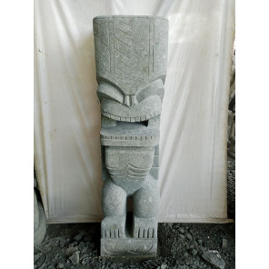 Tiki de oceanía estatua de jardín de piedra volcánica 1,50 m
