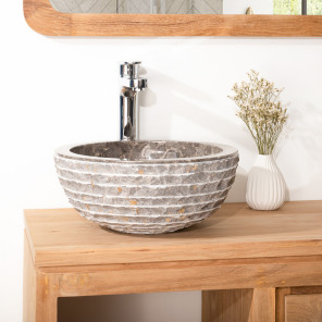 Vesuvius grey marble hand basin 35 cm