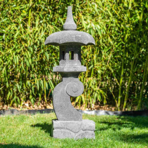 Zen lava stone pagoda japanese lantern 90 cm