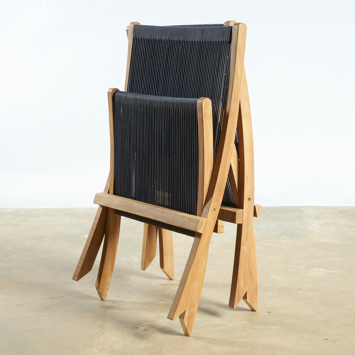 Wanda Collection - Ensemble table de jardin en teck et 6 fauteuils