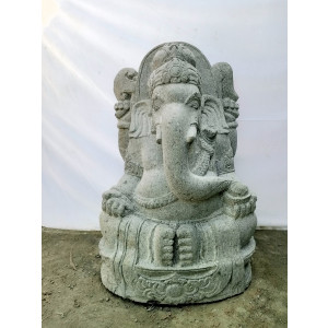 Hindu volcanic rock ganesh garden statue 1 m