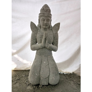 Statue en pierre volcanique Teppanom bouddha thai 120 cm